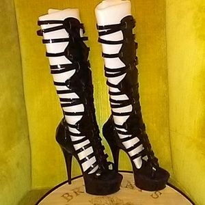 pleaser gladiator boots